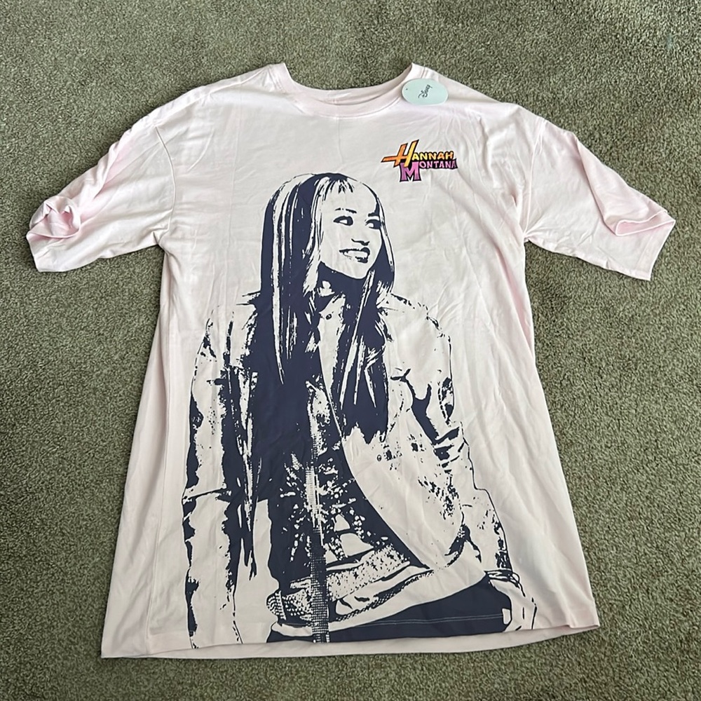 NWT T-Shirt Dress Hannah Montana Adult Size M Primark Disney Channel
